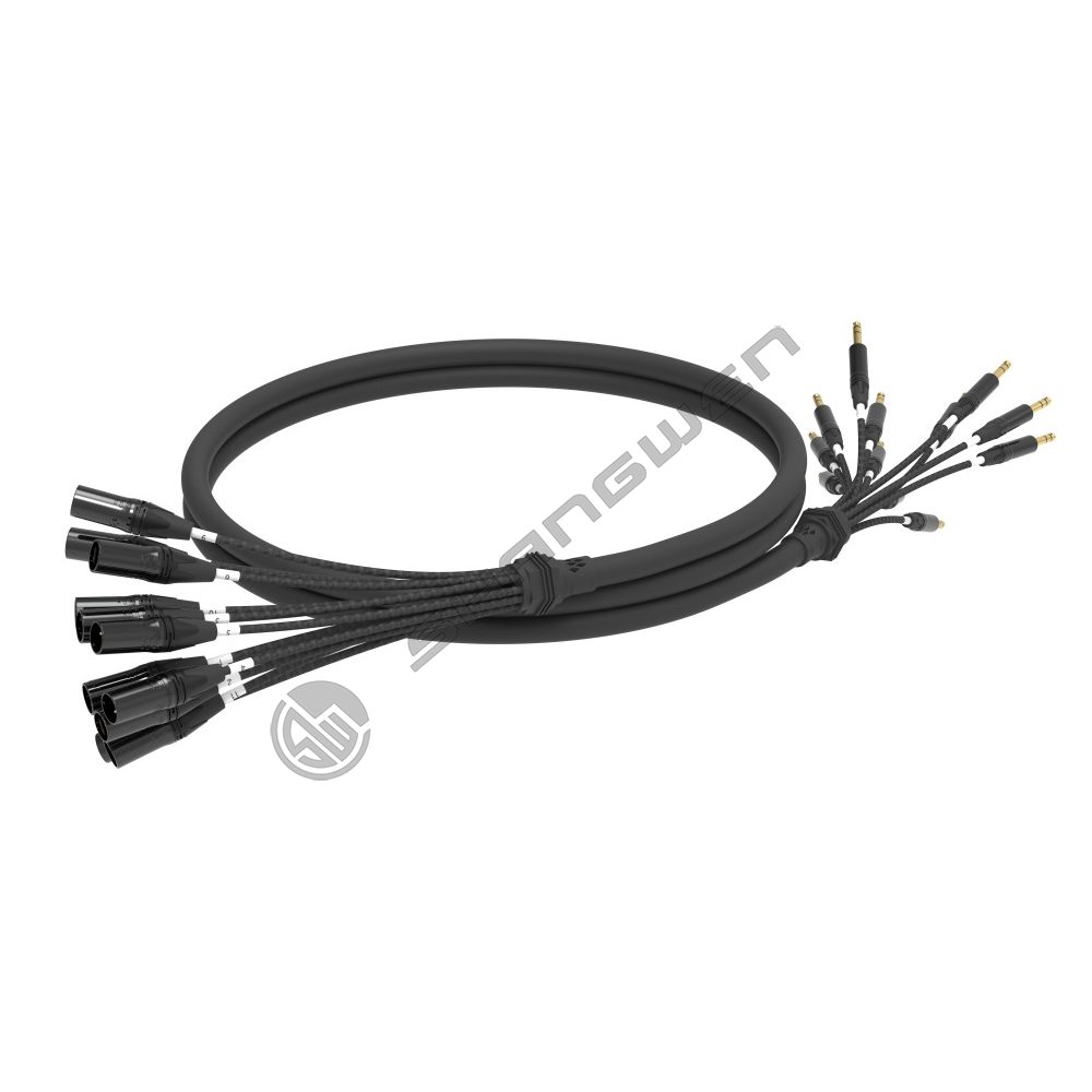 Multi channel Canon male head+audio cable 4, 6, 8, 12, 16 channels